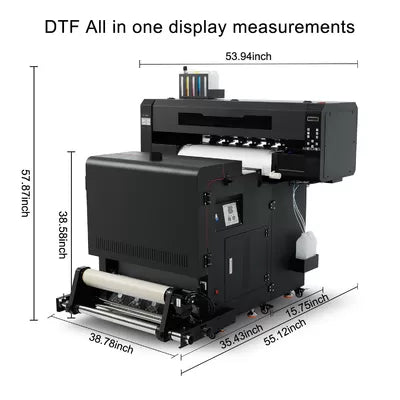 24” DTF Printer with Shaker and Oven (free supplies included)